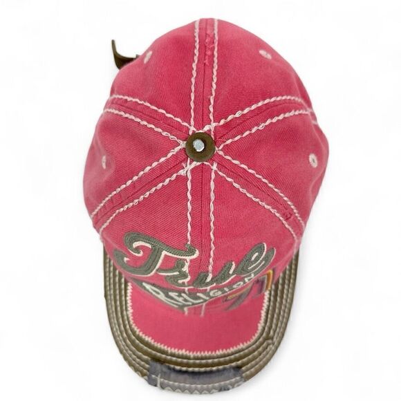 Vintage 90s Y2K True Religion Trucker Hat Baseball Cap Distressed Adjustable - Picture 16 of 16